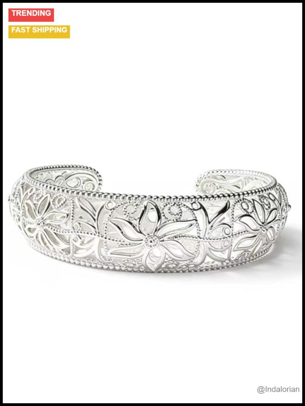 S925 Sterling Silver Open Cuff Stackable Bracelet for Women